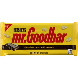 Hershey's Mr. Goodbar Milk Chocolate & Peanuts Candy Bar - XL 4.4 oz. (Pack of 4)