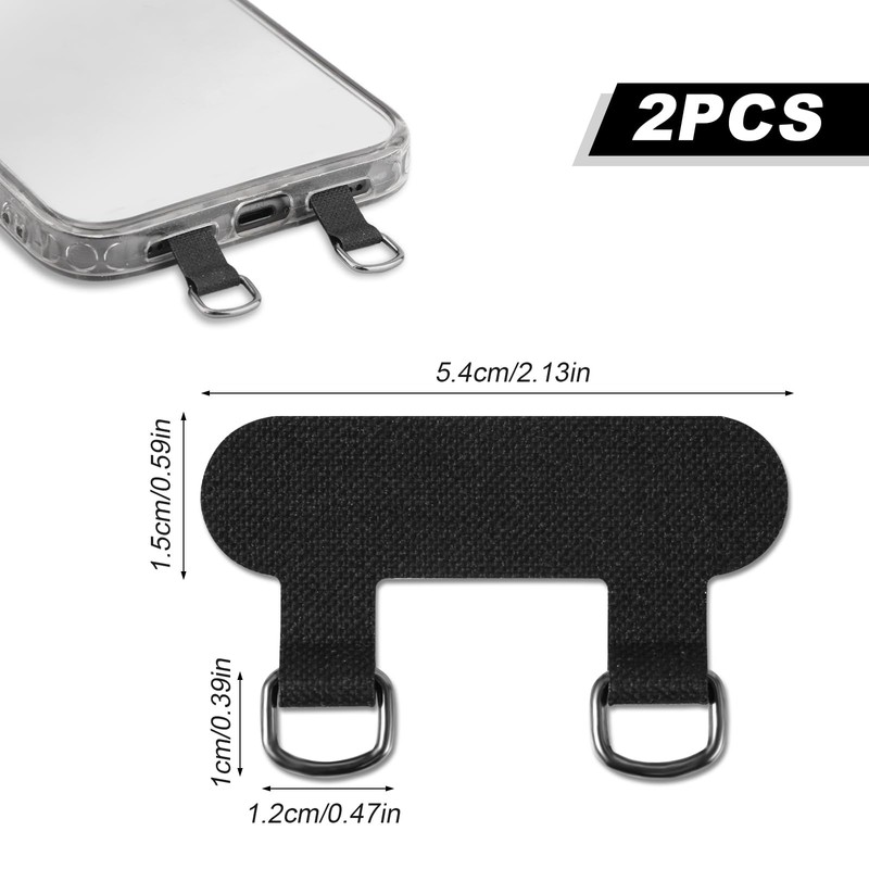 XIHIRCD 2pcs 2 Way Phone Tether Tab, Phone Strap Patch