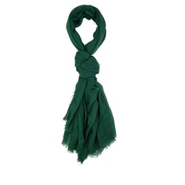 Humble Hilo Womens Woven Bohemian Style Gauze Scarf,Shawl, Head Wrap Fringed Edge Lightweight, Long Folds Small (Hunter)