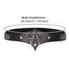 L'VOW Viking Leather Headpiece Medieval Adjustable LARP Headband Pirate Cosplay