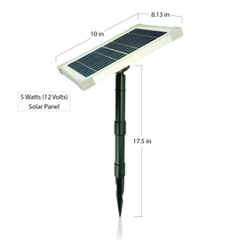 5W Solar Water Pump KIT: DC Brushless Submersible Water Pump 124 GpH with 12V 5W Solar Panel for Birdbath Fountain, Fish Pond, and Garden Water Features (No Backup Battery)