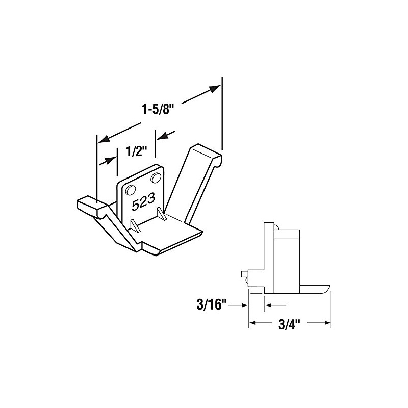 Prime-Line L 5623 Clear Plastic Window Screen Retainer Clips (4