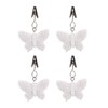TwoFish Home Set of 4 White Butterfly Resin Tablecloth Weights