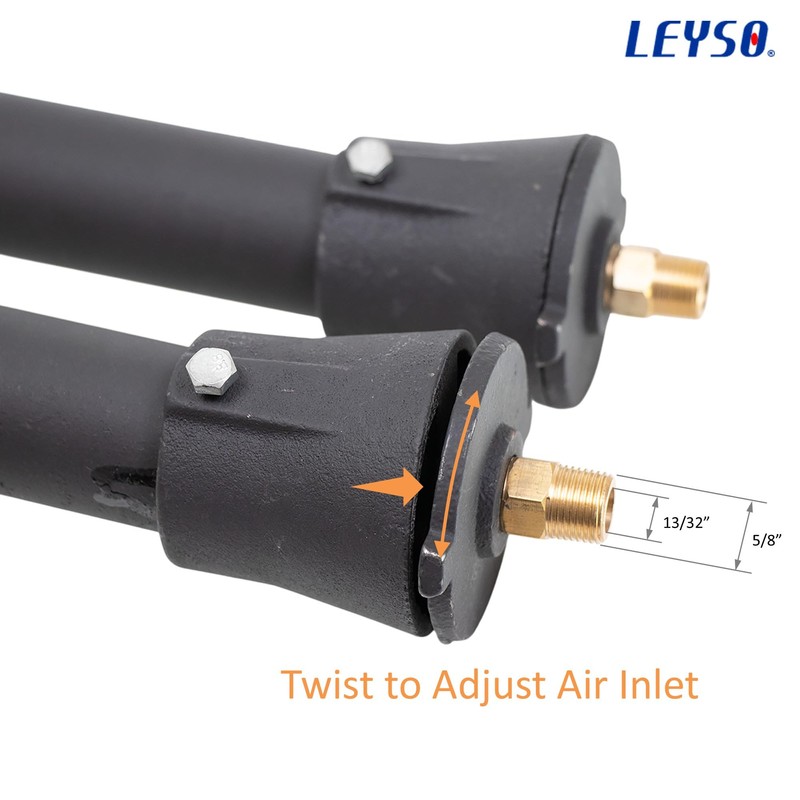Leyso WR-RB3 Three Rings Burner with 2 Gas Pipes, 2