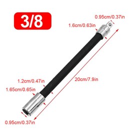 AIXXCUVQ Metal 1Pcs Driver Flexible Socket Extension Rod Adapter Ratchet Wrench Electric Wrench Ratchet Wrench Durable, 3/8inch