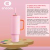 Encool Vaso 40oz Con Asa, Taza De Viaje De Acero