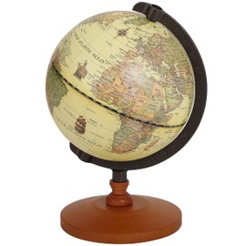 akindou 23.5cm Antique English Alphabet Globe Globe Home Decor Gift Retro