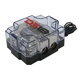 DS18 FDG1024AFS-80A ANL Fuse Holder and Distribution Block 0GA in - 2x4GA Out with Voltmeter