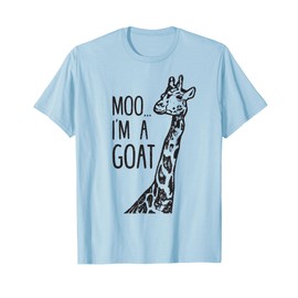 Funny design Giraffe Moo I'm A Goat Farm Zoo Animal design T-Shirt