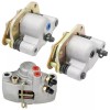 Caltric Front And Rear Brake Caliper W/ Pad For Polaris