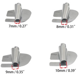 OZXNO 4pcs Sewing Rolled Hemmer Foot Stainless Steel Rolled Hem Presser Foot Universal Rolled Hem Foot for Sewing Machine (Silver)