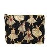 Ballerina Gobelin Square Pouch, Made in Japan, black