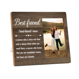 Friends Picture Frame, Friendship Photo Frame, Birthday Gifts For Women Friend Sister Bestie, Best Friends Gifts For Christmas Thanksgiving Graduation, Best Friend Definition Frame For Home Decor -16