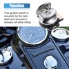 uxcell 1 Set Ignition Switch with Cover 2 Round Keys