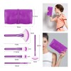 Bloomingboom Jugo De Brochas De Maquillaje Con Bolsa Morada, 22
