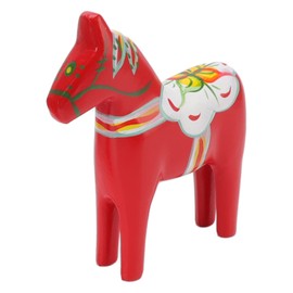 Swedish Dala Horse 1 Pair Swedish Wooden Dala Horse Handmade Fine Carving Souvenir for Ornaments