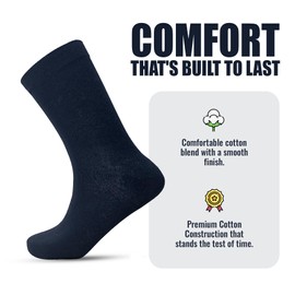 SMG® Mens 12 Pair Pack Cotton Casual Smart Design Contrast Heel Thin Stripe Socks (6-11) (Dark Design)