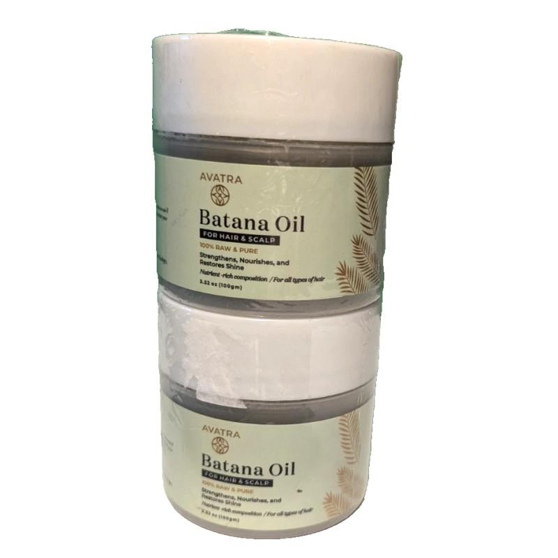 Avatra BATANA OIL 100g/3.52oz (Pack of 2) 100% Raw &