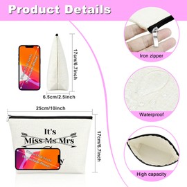 Appreciation Gifts for Doctor Makeup Bag Doctor Gifts for Women PHD Graduation Gift Retirement Gift for Doctor Cosmetic Bag Doctorate Degree Gift Birthday Christmas Thank You Gift Travel Makeup Pouch