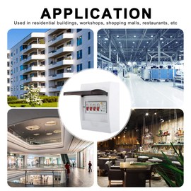 Fuse Box, 230/400V 63A 30mA RCD+3MCB(6A+16A+32A) 3 Way Fuse Box Power Supply Consumer