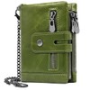 Reetee Women’s purse, small, leather zip, RFID protection, 16 card