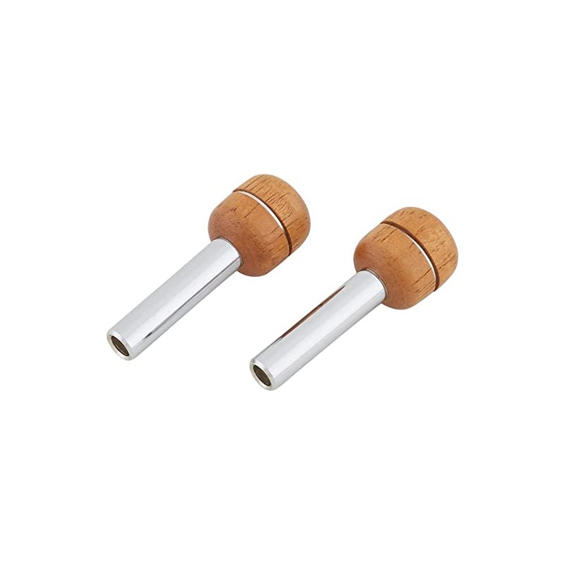Speedway Motors Universal Round Door Lock Knob with Wood Accent,