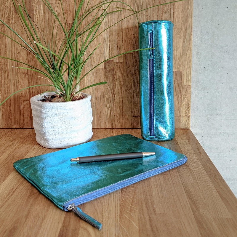 Clairefontaine Miror 410124C Lambskin Pencil Case Flat 23 x 16