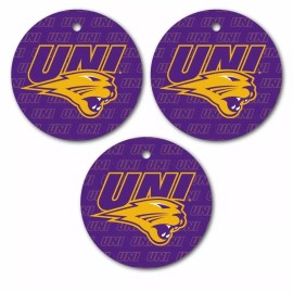 University of Northern Iowa Ornament - Set of 3 Circle Shapes - FREE SHIPPING