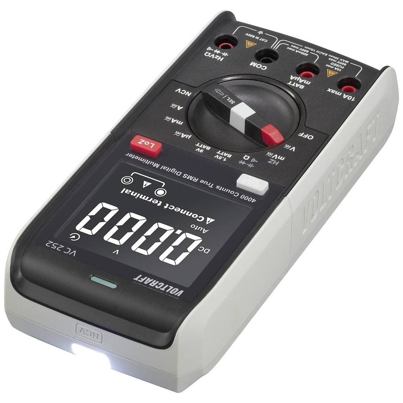 VOLTCRAFT VC252 Handheld Multimeter Digital CAT III 600 V Display