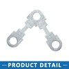 A ABSOPRO 50A Flat Fuse Strip Metal Silver Tone for