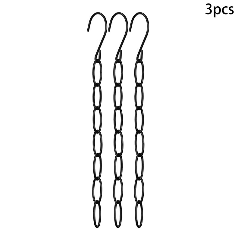 Metal Space Saving Hanger Organizer Chain for Closets