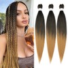 Braiding Hair Pre Stretched 24 inch 3 Packs Professional Yaki