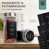 Glass Spice Jars with Labels and Steel Lids (24 x