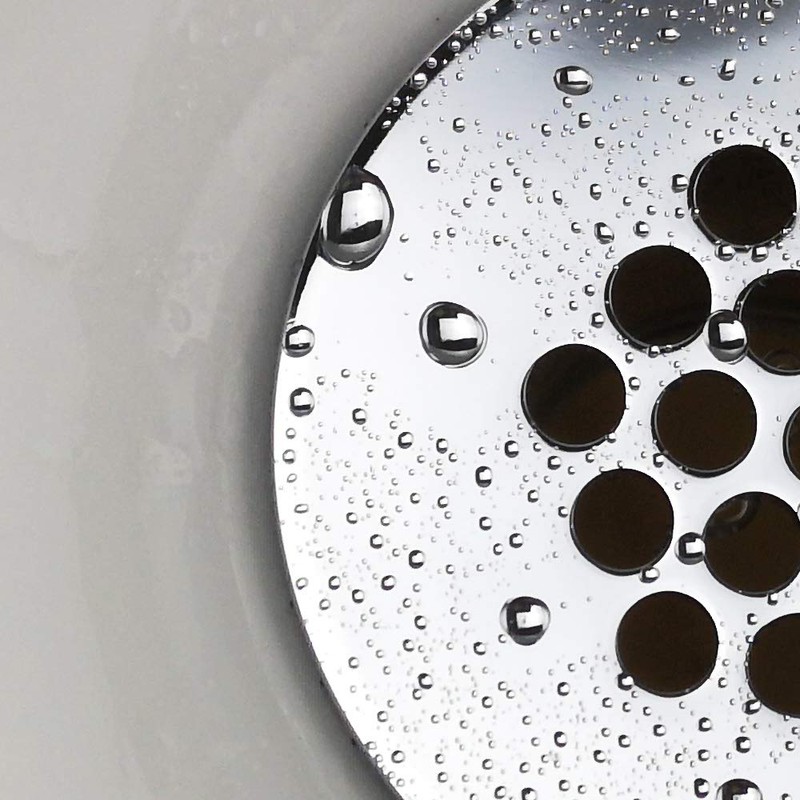 Purelux Grid Drain Strainer Assembly with Overflow for Bathroom Sink,