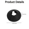 Black Pipe Covers 15mm, 4 Pcs Plastic Radiator Pipe Collars