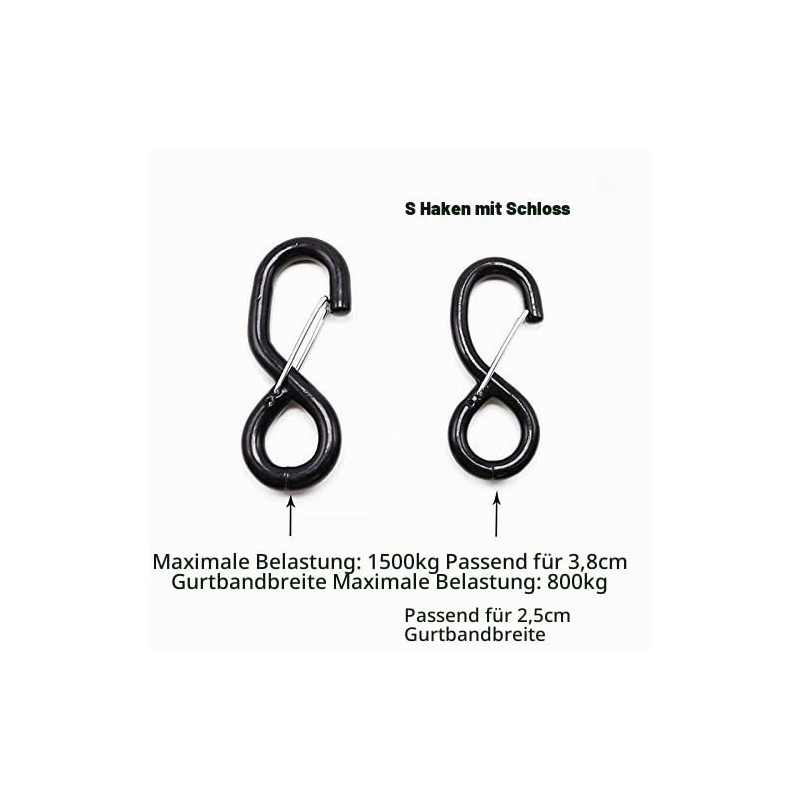 Heavy Duty Ratchet Hook 25mm x 800kg S Hook Ratchet