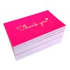 RXBC2011 100 Little Thank You Cards Gold Heart Design Bulk