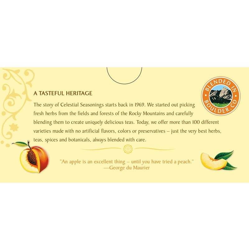 Celestial Seasonings Herbal Tea, Country Peach Passion, 20 Count (Pack