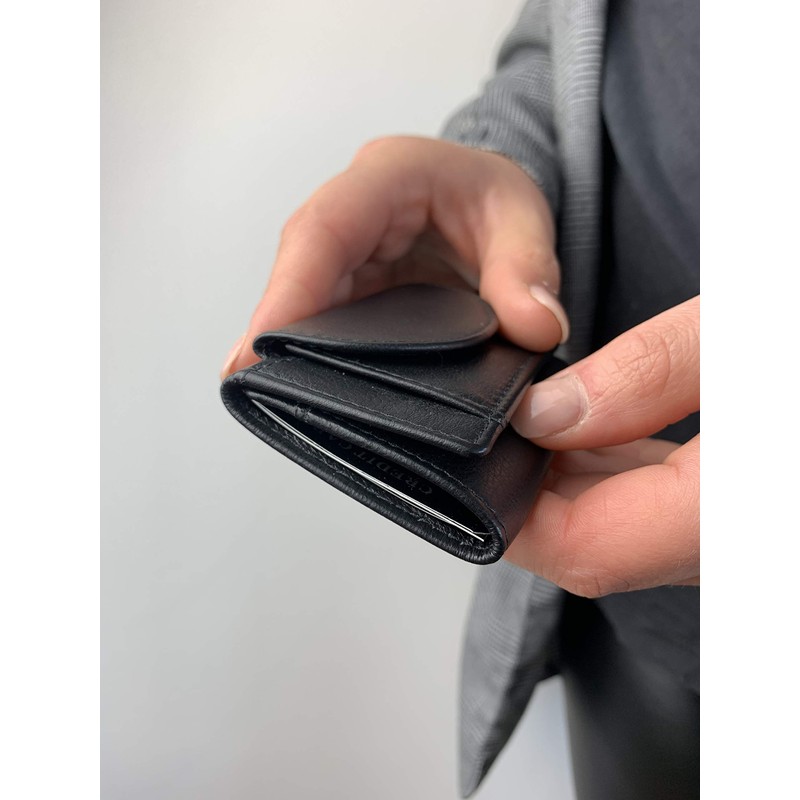 Small wallet LEAS, Genuine Leather, beige/nature - ''LEAS Mini-Edition''