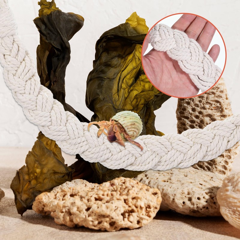 2PCS Hermit Crab Climbing Toys Hermit Crab Accessories Climbing Rope