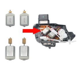 AZGIANT New Carbon Brush 12V Motor Repair for Car Door Lock Actuator for Ford Focus MK2 2004-2011 for Range Rover for Jaguar Replacement OEM Auto Parts (2pcs Small & 2pcs Big)