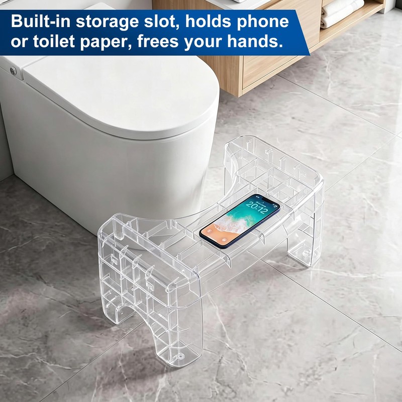 Toilet Stool for Adults, Bathroom Toilet Step Foot Stool
