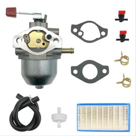 0C1535ASRV Carburetor and Air Filter Kit for Generac 4000EXL Nikki 97747 C1535 GN220 GH220HS W436BRE T44 35PDS396829 Sears Troy Built Portable 7.8HP Generators