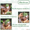 Lively Breeze Maxi Cactus, Non-Electric Ceramic Diffusers for Essential Oils
