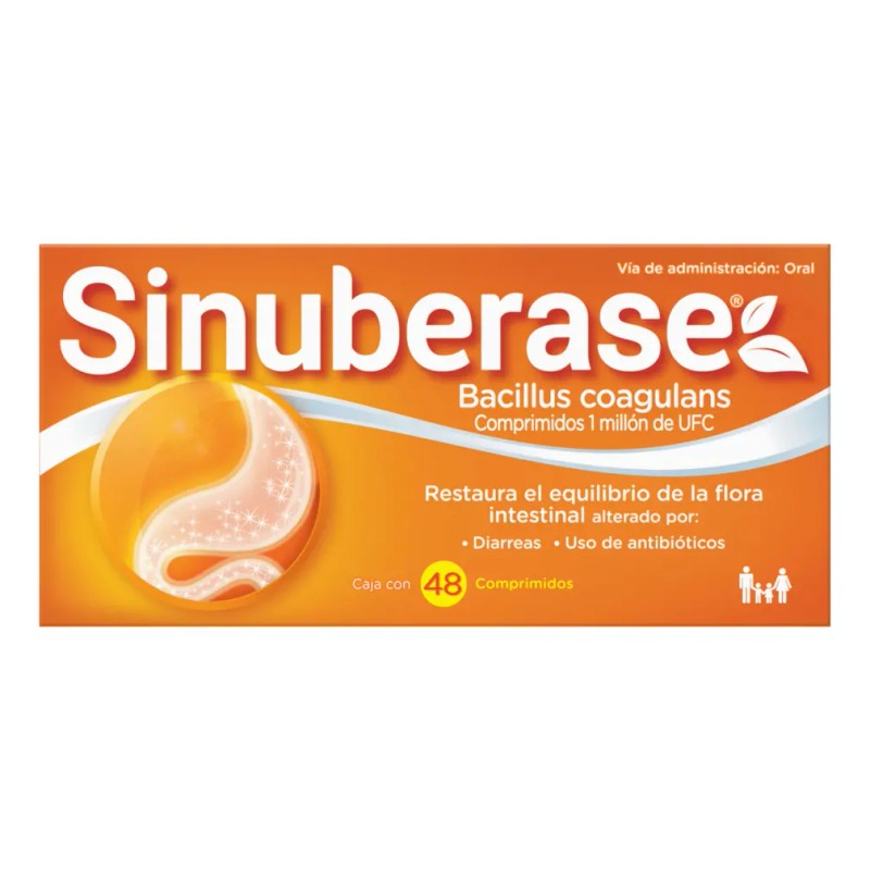 Sinuberase Probióticos Bacillus Coagulans Millón Ufc Comprimidos Alivia Síntomas Colitis