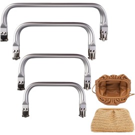 4 Pieces Clutch Bag Clasp, 250/200/180/160mm U-Shaped Metal Bag Frame