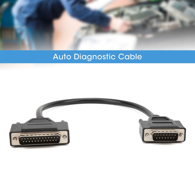 36cm/14.17in Anto Cable Connector Adapter ABS Black Good Conductivity Car