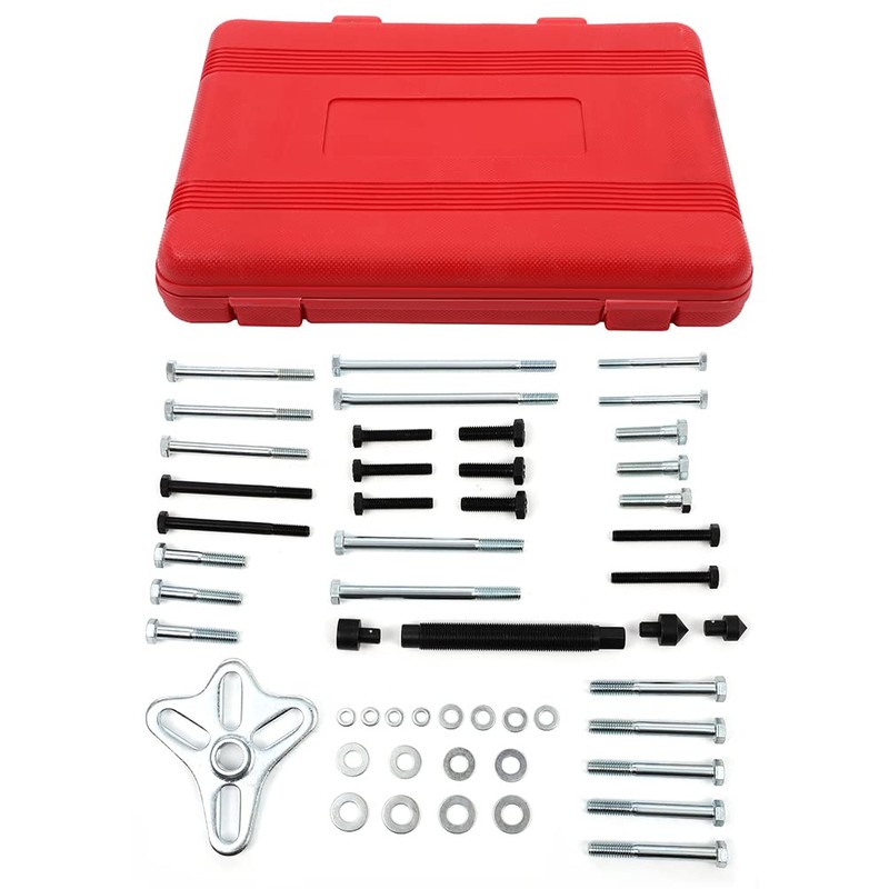 SCITOO 46 Pieces Steering Wheel Puller Kit with Harmonic Balancers