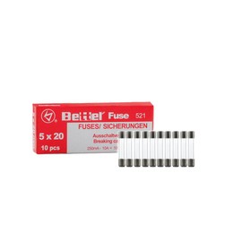 Fuse 0.63 A Quick 5 x 20 mm 250 V Type 521 Pack of 10 Fine Fuse Glass Fuse G Fuse