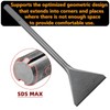 HIGOSPRO 6 Inch Wide Tile & Thinset Scaling Chisel SDS-Max